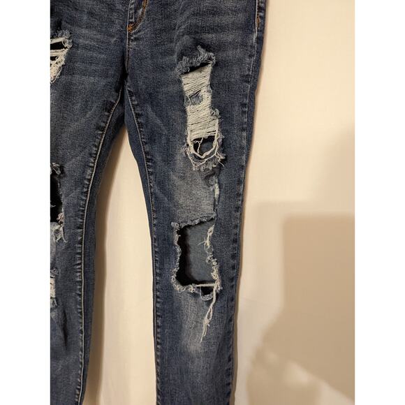 Song maternity distressed denim jeans women's size medium (C23) - Picture 3 of 9